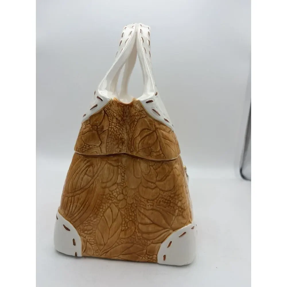 Davids Cookies Purse Cookie Jar. Collectable Clean Kitchen